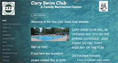 Desktop Screenshot of caryswimclub.org