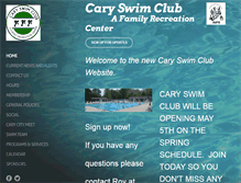Tablet Screenshot of caryswimclub.org